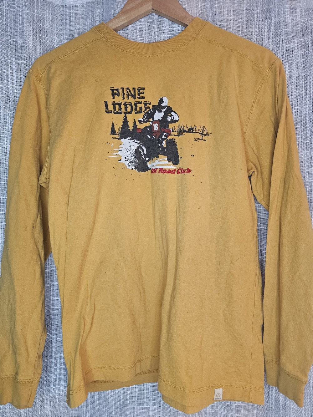 OshKosh B'gosh Mustard Yellow Long Sleeve ATV Graphic Tee